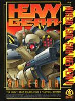 Couverture de la première édition canadienne originale du jeu de rôle Heavy Gear