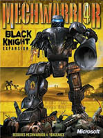 Packaging de l'édition internationale de l'extension Black Knight pour le jeu vidéo Mechwarrior 4: Vengeance
